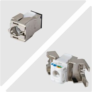 StarTech.com Gold Plated Network Connector - 10 / Pack - TAA Compliant - 1 x RJ-45 Network - Female - Shielding - Silver