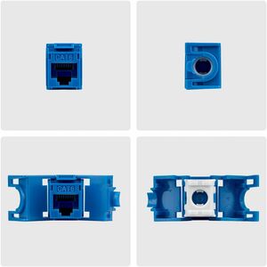 StarTech.com Gold Plated Network Connector - 24 / Pack - TAA Compliant - 1 x RJ-45 Network - Female - Blue