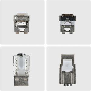 StarTech.com Gold Plated Network Connector - 10 / Pack - TAA Compliant - 1 x RJ-45 Network - Female - Shielding - Silver