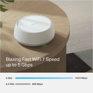 TP-Link Deco BE25 Wi-Fi 7 IEEE 802.11 a/b/g/n/ac/ax/be Ethernet Wireless Router - Dual Band - 2.40 GHz ISM Band - 5 GHz UN