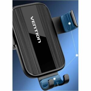 Vention Car, Smartphone SmartPhone Holder - Thermoplastic Polyurethane (TPU), Silicone, ABS - Black - Clip-on, Clamp, Secu