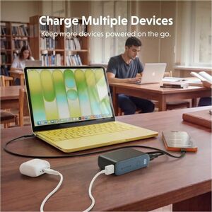 Hyperjuice Flex HJ5401BKGL Power Bank - Black Expanse - For Smartphone, Tablet PC, Notebook, USB Type A Device, USB Type C