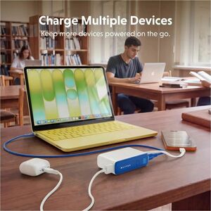 Hyperjuice Flex HJ5401OGGL Power Bank - Snorkel Blue - For Smartphone, Tablet PC, Notebook, USB Type A Device, USB Type C 