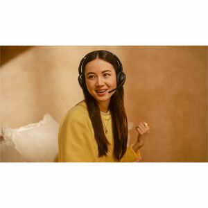 Jabra Evolve3 45 Wired/Wireless On-ear, Over-the-head Mono Headset - Monaural - Supra-aural - 3000 cm - Bluetooth - 16 Ohm