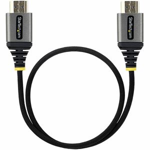 StarTech.com 50 cm HDMI A/V Cable - 1 - Cable for Audio/Video Device, Workstation - First End: 1x HDMI 2.0 Digital Audio/V