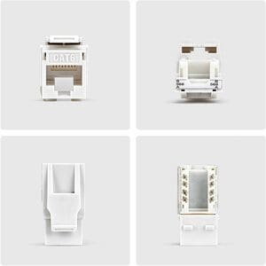 StarTech.com Network Connector - 24 Pack - TAA Compliant - 1x RJ-45 Keystone - Female - White