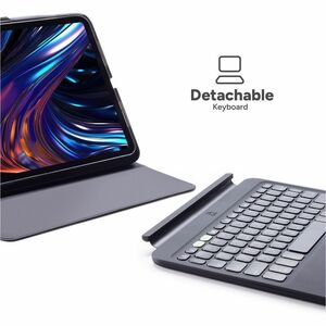 ZAGG Pro Keys 2 Keyboard/Cover Case (Folio) for 27.9 cm (11") Apple iPad Pro Tablet - Black - Drop Resistant