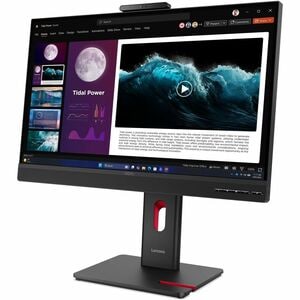ThinkCentre Tiny-In-One 27 Gen 6 27-inch QHD IPS monitor with 5MP+IR camera mic 3W speakers USB-B HDMI DP ergonomic stand 