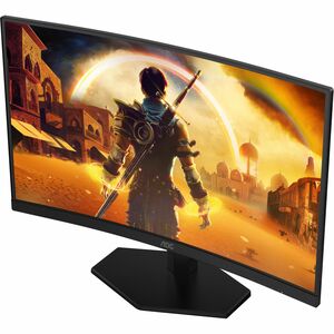 AOC C27G42FE 27" (68.6 cm) Class Full HD Curved Screen Gaming LED Monitor - 16:9 - Black, Red - 27" (68.6 cm) Viewable - V