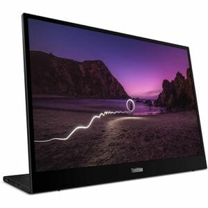 Lenovo ThinkVision M16 16" Class WUXGA LED Monitor - 16:10 - Eclipse Black - 16" Viewable - In-plane Switching (IPS) Techn