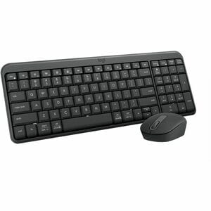 Logitech MK251 坚固耐用 键盘鼠标 - QWERTY - 薄膜 无线 蓝牙 键盘 - 99 按键 - 键盘/键盘颜色: 灰 - 无线 蓝牙 鼠标 - 光学 - 1000 dpi - 3 按钮 - 滚轮 - 指点设备颜色: 灰 - 