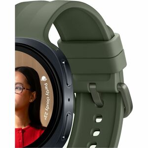 Samsung Galaxy Watch9 SM-L350 Smart Watch - 46 mm Case Height - 43.70 mm Case Width - Silver Body Color - Olive Band Color