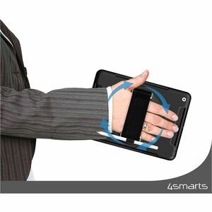 4smarts Robust Tasche Samsung Galaxy Tab A9 Tablet - Schwarz - Polycarbonat, Thermoplastisches Polyurethan (TPU), Gummi Kö