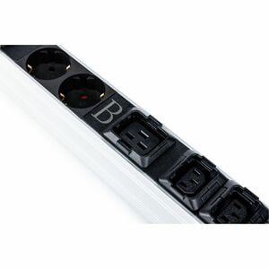 Digitus PDU - Basis - 24 x IEC 60320 C13, 2 x IEC 60320 C19 - 32 A - 230 V AC Eingang - Überlastungsschutz - 0U - 3 m Kabe
