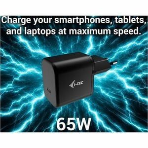 i-tec 65 W AC Adapter - Universal Adapter - 1 USB Type-C - For Notebook, Tablet, Smartphone, USB Type C Device, Earbud - 1
