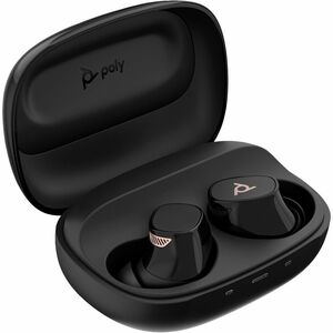 Poly Voyager Free 20 Wireless Earbud Stereo Earset - Black - Binaural - In-ear - 3000 cm - Bluetooth - 16 Ohm - MEMS Techn