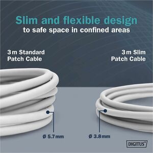 Digitus 5 m Category 6a Network Cable - 10 Piece - Cable for Network Device - First End: 1x RJ-45 Network - Male - Second 