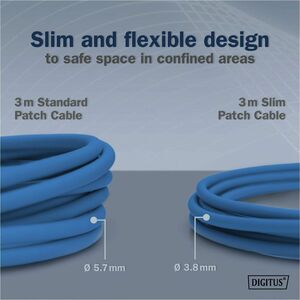 Digitus 2 m Kategorie 6a Netzwerkkabel - 10 Stück - Cable for Netzwerkgerät - 10 Gbit/s - Patchkabel - Abschirmung - Shiel