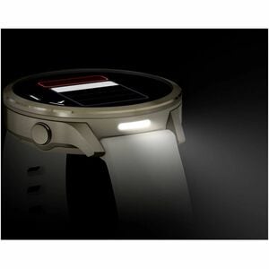 Garmin Venu 4 Smart Watch - Lunar Gold Case Color - Bone, Light Sand Band Color - Stainless Steel, Metal Body Material - F