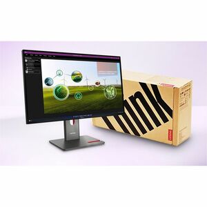 Lenovo ThinkVision P27Q-40 27 Zoll Klasse WQHD LED-Monitor - 16:9 Format - Schwarz - Überholt - 68,6 cm (27 Zoll) Viewable