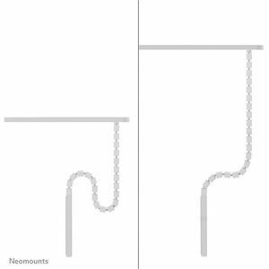 Neomounts Roteamento de cabo - Branco - Aço