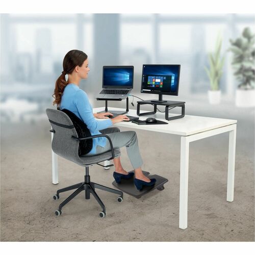 SOLEMASSAGE HEIGHT AND TILT ADJ FOOT REST STIMULATING SURFACE