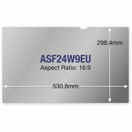 Targus ASF24W9EU Anti-glare Privacy Screen Filter - For 61 cm (24") Widescreen LCD Monitor, Desktop/Laptop - 16:9 - Blue L