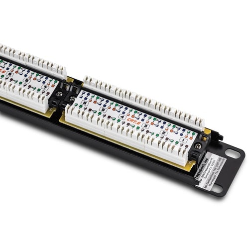 TRENDnet TC-P24C6 24 Port(s) Network Patch Panel - 24 x RJ-45 - 24 x RJ-11 - 19" Wide