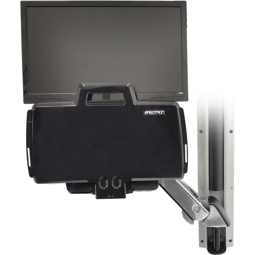 Ergotron StyleView Sitz-Steh Combo Schwenkarm Multikomponenten-Halterung für Notebook, Maus, Tastatur, Monitor, Scanner - 