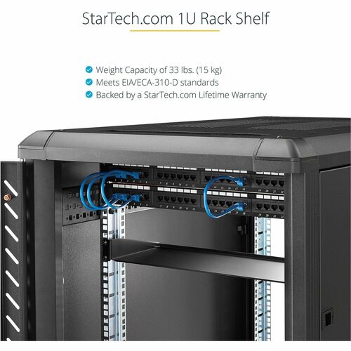 BANDEJA FIJA 1U 15KG DE RACK 7 7 PULGADAS DE PROFUNDIDAD