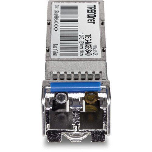 TRENDnet TEG-MGBS40 SFP (mini-GBIC) - 1 x LC 1000Base-LX - TAA Compliant - For Data Networking - Optical Fiber - Single-mo