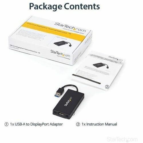 ADAPTADOR GRAFICO EXTERNO USB 3 A DISPLAYPORT 4K DISPLAYLINK