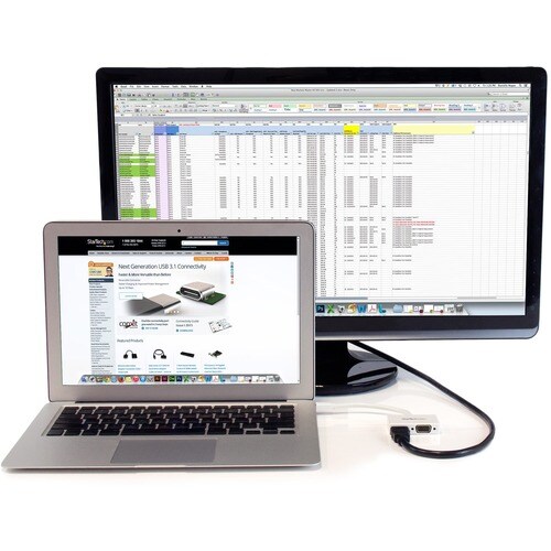 StarTech.com Adattatore Mini DisplayPort a HDMI e VGA - Convertitore audio/video da viaggio mDP 2 in 1 - 1920x1200 / 1080p