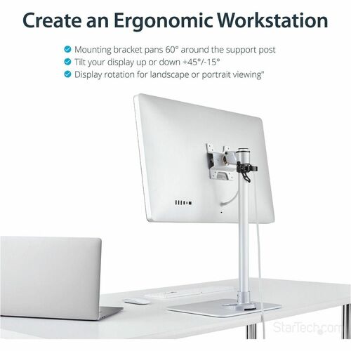 MONITOR STAND W/ CABLE HOOK SWIVEL MONITOR STAND