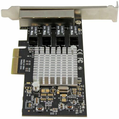 4 Port PCI Express Gigabit Ethernet Netzwerkkarte - Intel I350 NIC - 4-fach PCIe Netzwerk Adapter mit Intel Chip - PCI Exp