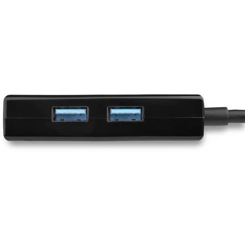 StarTech.com USB 3.0 to Gigabit Network Adapter with Built-In 2-Port USB Hub - Native Driver Support (Windows, Mac and Chr
