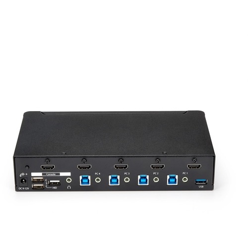 StarTech.com Switch Conmutador KVM de 4 Puertos HDMI 1080p con USB 3.0 - 4 Computador(es) - 1 Usuarios locales - 1920 x 10