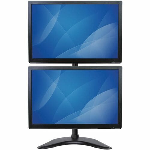 StarTech.com Vertikale Dual Monitorhalterung - Heavy Duty Stahl - Für VESA Monitore bis zu 27 Zoll - Verstellbarer zweifac