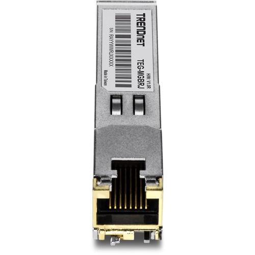 TRENDnet TEG-MGBRJ SFP (mini-GBIC) - 1 x RJ-45 1000Base-T LAN - TAA Compliant - For Data Networking - Twisted PairGigabit 