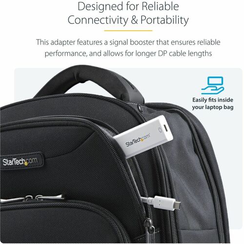 StarTech.com Adaptador USB C a Mini DisplayPort - 4K 60Hz - Blanco - Adaptador USB 3.1 Tipo C a Mini DP - 3840 x 2160 Supp