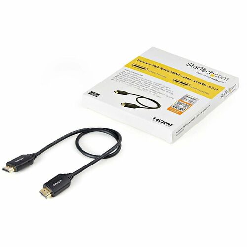 StarTech.com 50 cm HDMI AV-Kabel - 1 Stück - Cable for Audio-/Video-Gerät, Heimkinosystem, HDTV, Media-Player - 18 Gbit/s 