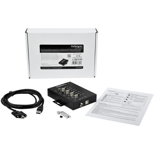 StarTech.com 4-Port Industrial USB to RS-232/422/485 Serial Adapter - 15 kV ESD Protection - USB to Serial Adapter - USB -