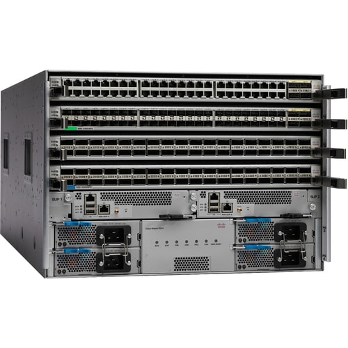 Cisco Nexus 9000 9504 Manageable Switch Chassis - Refurbished - 3 Layer Supported - Modular - 7U - Rack-mountable