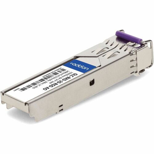 AddOn GLC-BXD-20-RGD-AO SFP (mini-GBIC) - 1 x LC 1000Base-BX Network - 1 - TAA Compliant - For Optical Network, Data Netwo