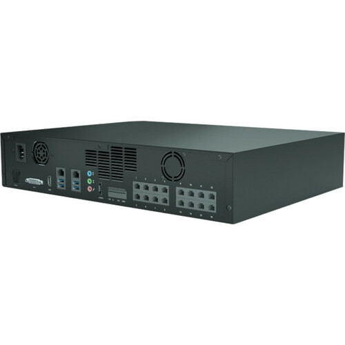 Milestone Systems Husky M20 16 Channel Wired Video Surveillance System 12 TB HDD - Network Video Recorder - HDMI - DVI