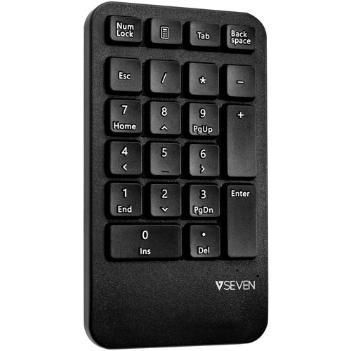 V7 Professional CKW400ES Keyboard/Keypad & Mouse - Spanish - USB Wireless RF 2.40 GHz Keyboard - Keyboard/Keypad Color: Bl