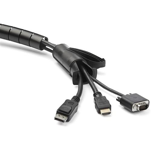 StarTech.com Kabelschutz - Schwarz - 1 Stück Paket - Kabel Sleeve - 2,5 m Länge - Polyethylen