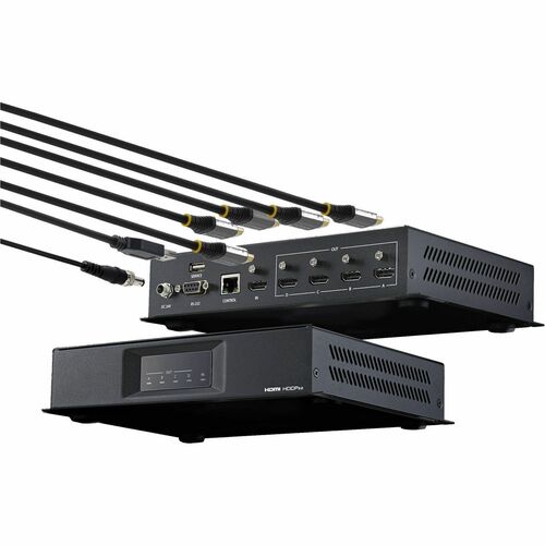 StarTech.com 2x2 Video Wall Controller - 4K60Hz - HDMI 2.0 - EDID emulation - 1 In 4 Out - RS-232 Serial Control - 4 Scree