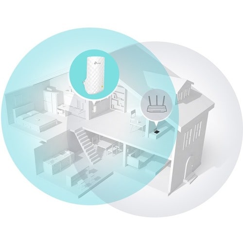 Range extender wireless TP-Link RE220 - Dual Band - IEEE 802.11ac - 750 Mbit/s - 2,40 GHz, 5 GHz - 3 x Antenna/e interna/e