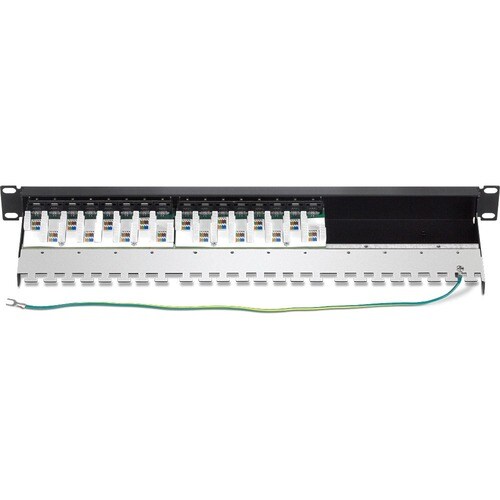 TRENDnet TC-P16C6AS 16 Port(s) Network Patch Panel - TAA Compliant - 16 x RJ-45 - 1U High - Rack-mountable